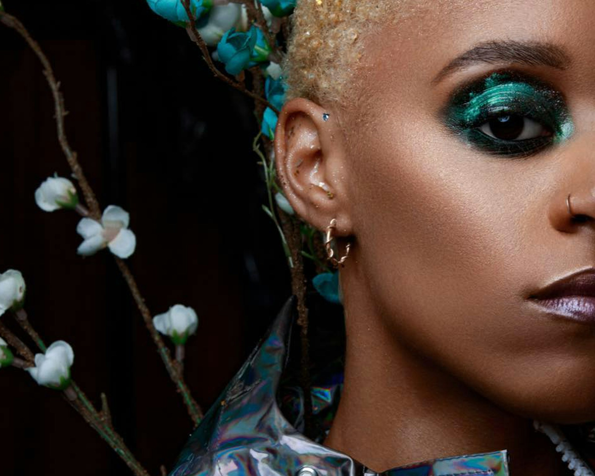 Makeup and beauty products showcase